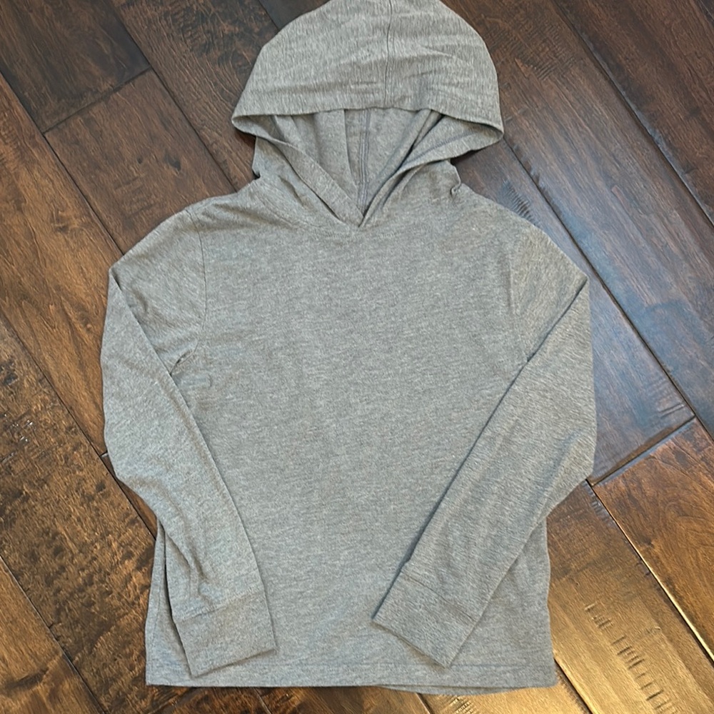Crewcuts Gray Long Sleeve Hoodie Tee